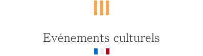 Evénements culturels